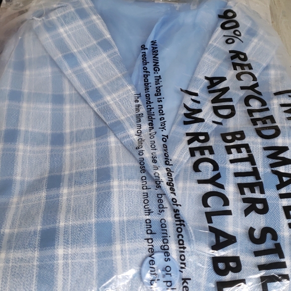 ASOS Heartbreak Longline Blazer in Blue Check US Size 4 NWT NEW - Picture 4 of 17